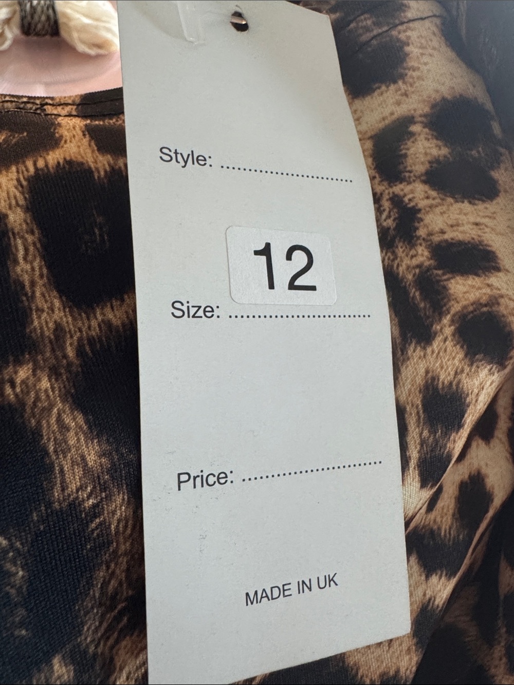 Leopard Print Bodycon Midi Dress - Brown/Black - Picture 2 of 2